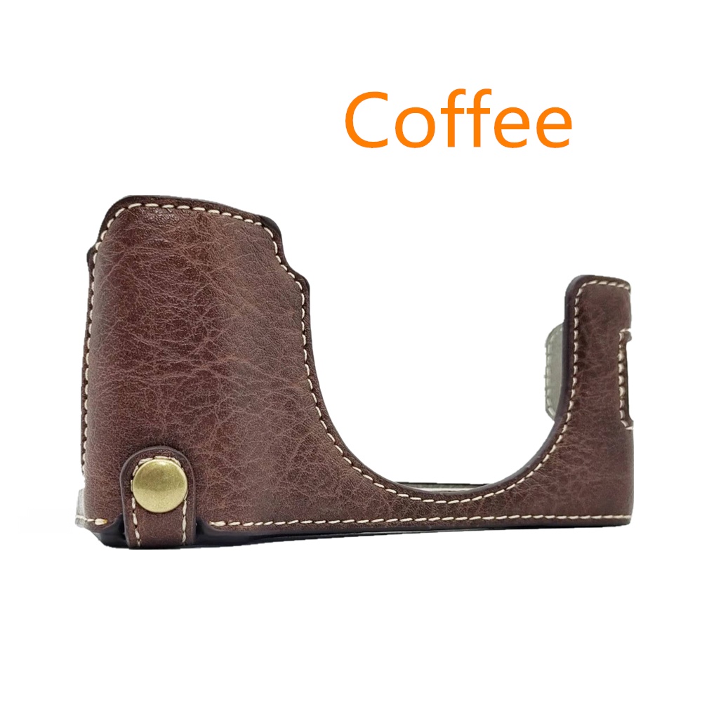 X100V PU Camera Bag Half Base Body Case Cover Shell for Fujifilm X100V Camera
