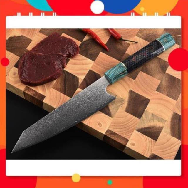 Dao Bếp Trung Hoa - Lõi VG10 Rèn Kẹp  vỏ inox 316 - Damascus - v4 - Hàng Gủi Ngay