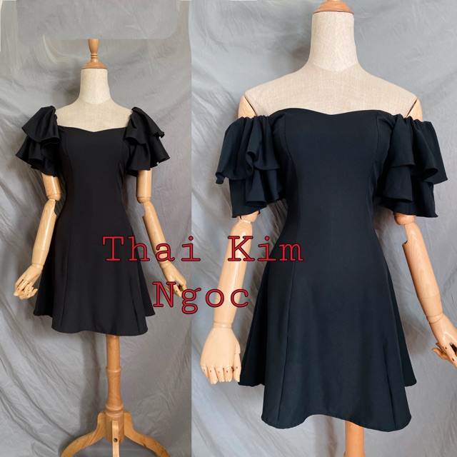 Đầm trễ vai bèo đúp sang chảnh | BigBuy360 - bigbuy360.vn