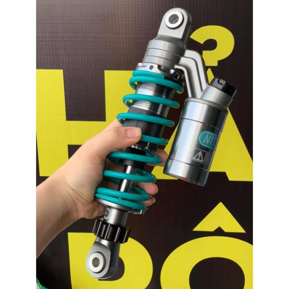 Phuộc Ohlins  Nitron  có bình dầu màu vàng - xanh  cho wave dream sirirus elegant future S110