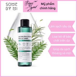 Toner Some By Mi AHA-BHA-PHA 30 (150 ml) - Nước hoa hồng Dưỡng ẩm, giảm mụn, se nhỏ chân lông - Hàng chính hãng