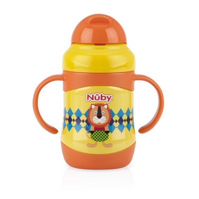 Bình uống nước Nuby giữ nhiệt bằng Inox 360 độ 2 chiều nóng lạnh dung tích 220ml-10222