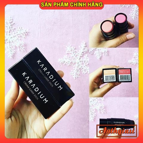 Phấn má hồng thỏi Karadium Cream Cheek Stick mịn màng và tự nhiên dạng kem