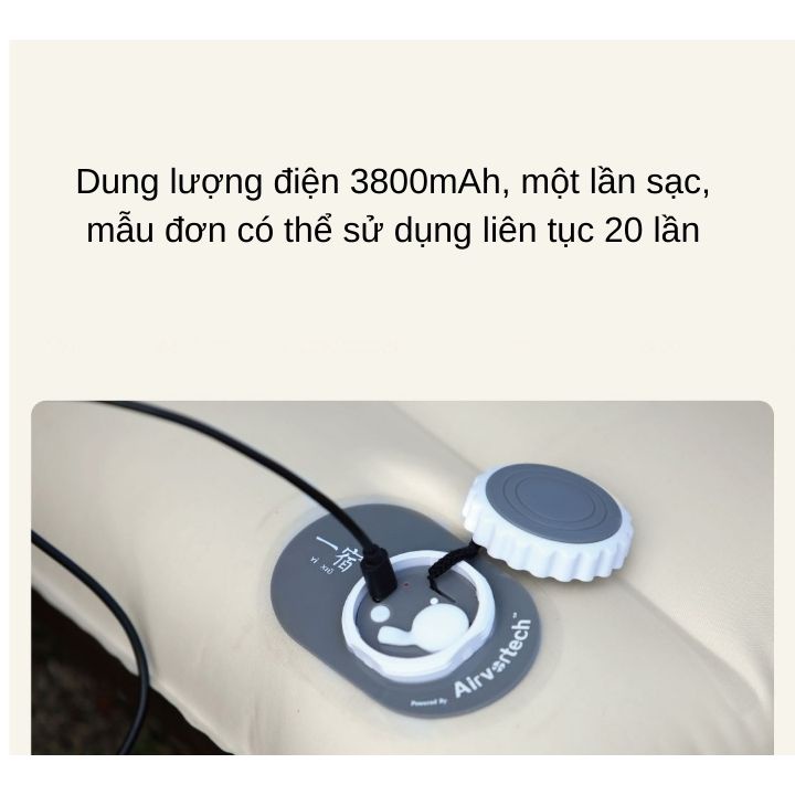 Đệm Bơm Hơi Tự Động Một Nút Bấm Tiện Lợi