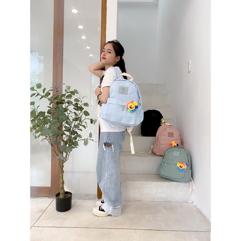 [Freeship+Hình thật] Balo nữ đi học Ulzzang thời trang vải bố canvas ♥️ ba lô nữ DIFA Fashion Bags M126