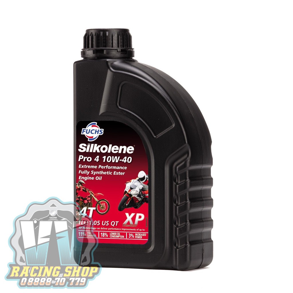 Nhớt Fuchs Silkolene Pro 4 10W40 Full Tổng Hợp Chính Hãng