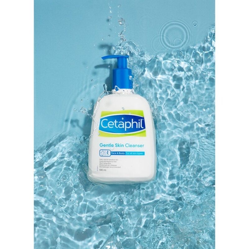 Sữa Rửa Mặt Cetaphil Gentle Skin Cleanser 500ml sạch dịu nhẹ, ngừa mụn, không xà phòng,KHÔNG XÀ PHÒNG CHO MỌI LOẠI DA Làm sạch sâu giữ ẩm cấp nước