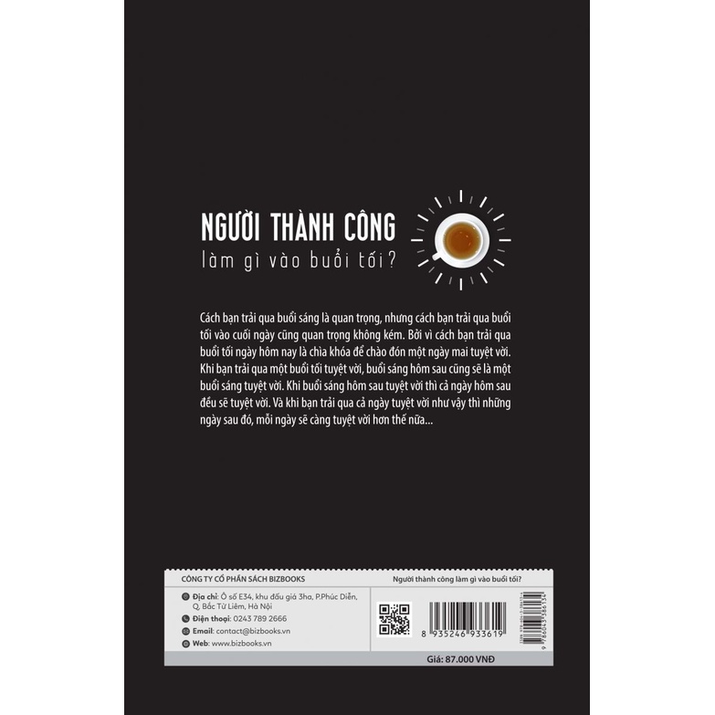Sách Người thành công làm gì vào buổi tối