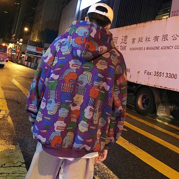 [ Mã 12FASHIONSALE1 giảm 10K đơn 50K ] Áo hoodie dáng rộng in hình phong cách Hàn Quốc thời trang nam dễ thương | BigBuy360 - bigbuy360.vn