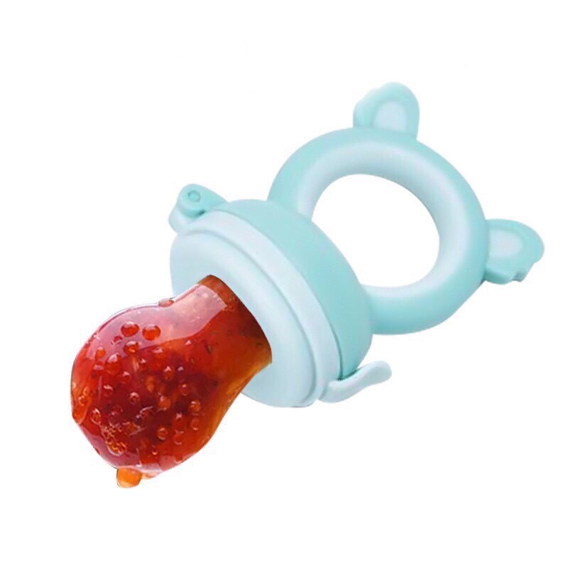 Túi nhai chống hóc silicone - Núm ăn dặm cho bé
