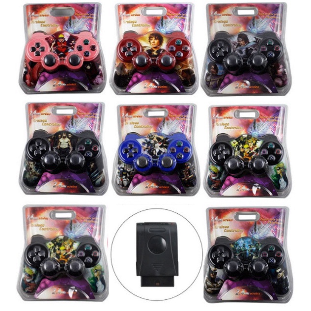 Tay cầm điều khiển không dây cho máy chơi game PS2 game stick máy tính androi ps1 (1 đôi 2 chiếc) MG09