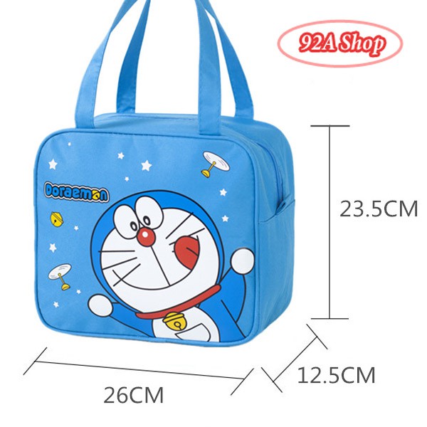 TÚI GIỮ NHIỆT ĐA NĂNG DOREMON - KITTY KHÓA KÉO