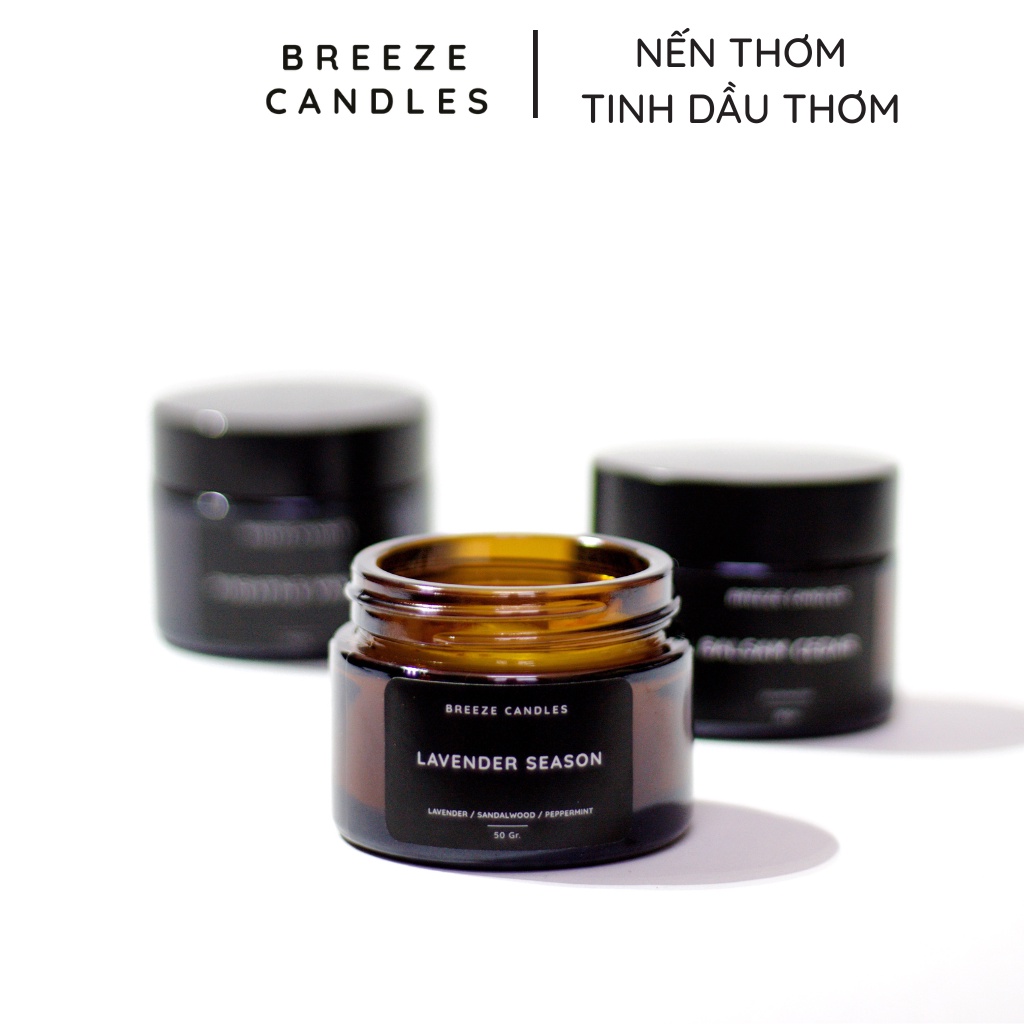 Nến thơm thiên nhiên hương nhài, trà xanh và tràm trà ngọt mát - GREEN JASMINE - 50gr