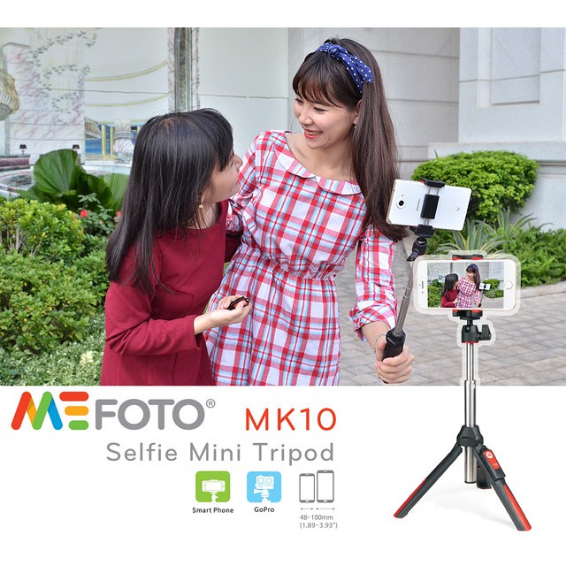 Gậy quay tik tok, selfie, livestream Benro Mefoto MK10 - Benro MK10 - Tripod Điện thoại - Chính Hãng Hoằng Quân