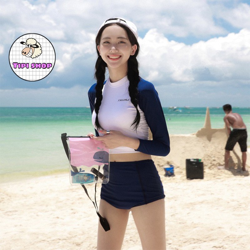 Bộ bikini đi biển cao cấp dài tay USA