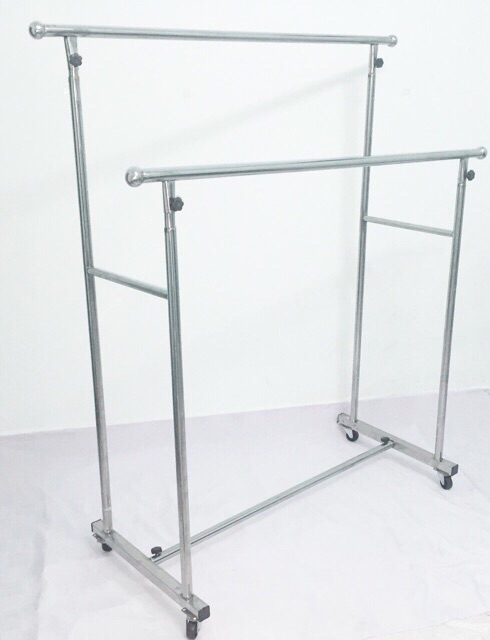 GIÀN PHƠI ĐỒ INOX CHÂN VUÔNG (loại2)