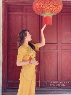 Bộ đi chùa chất lụa đẹp