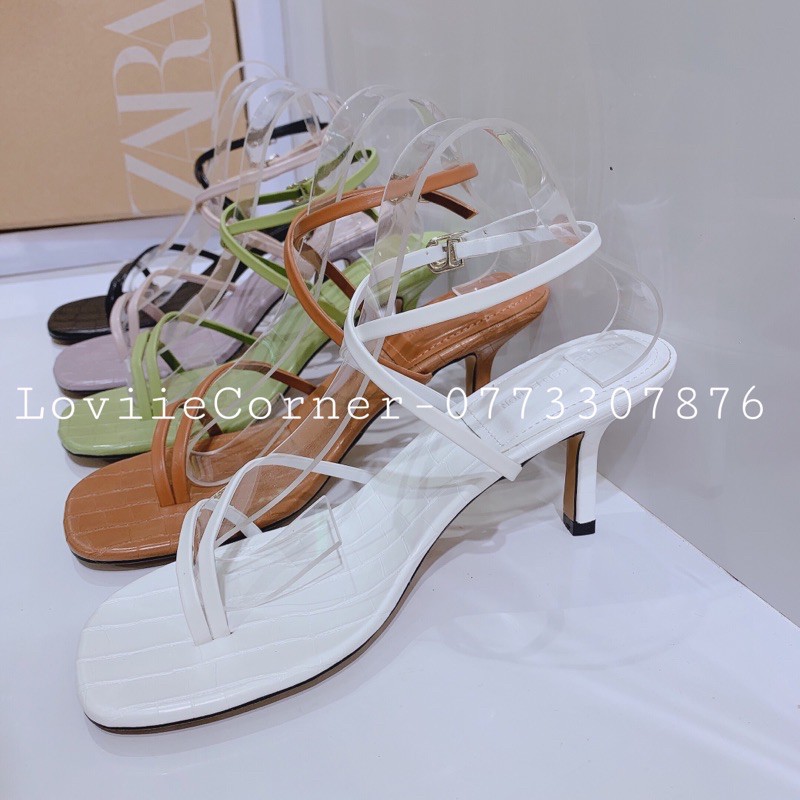 SANDAL NỮ CAO GÓT LOVIIECORNER - GIÀY CAO GÓT 7 PHÂN - SANDAL GÓT NHỌN XỎ NGÓN 9 PHÂN DÂY MẢNH G210408 G210318