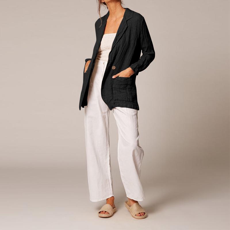 Áo khoác Blazer tay dài thời trang mùa hè cho phái nữ