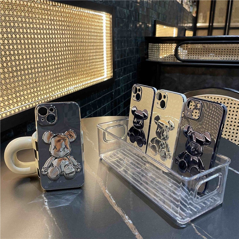 Ốp điện thoại họa tiết gấu 3D thời trang thích hợp cho IPHONE 7/ 7P/ 8/ 8P/ X/ XS/ XS MAX/ 11/ 12/ 13/ PRO/ PRO MAX