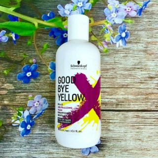 DẦU GỘI TÍM KHỬ ÁNH VÀNG CHO TÓC TRẮNG BẠCH KIM SCHWARZKOPF GOODBYE YELLOW PH 4.5 NEUTRALIZING WASH SHAMPOOING
