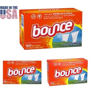 [USA] Giấy sấy thơm quần áo Bounce Sheets Outdoor Fresh hộp 160 , 120 , 80 tờ , Xịt phẳng Bounce 3in1 275g - Mỹ
