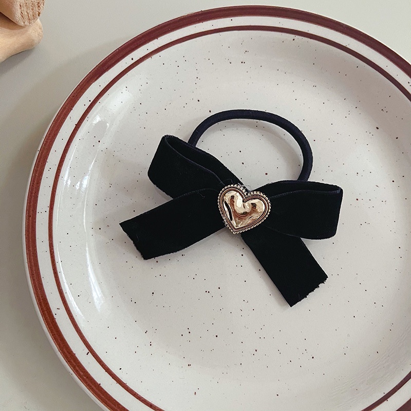 Set dây buộc tóc bằng nhung thắt nơ phong cách Hàn Quốc Nhật Bản dành cho nữ
