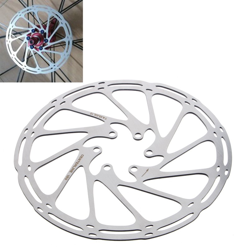 Đĩa thắng 6 lỗ kích thước 180mm dùng cho xe đạp leo núi