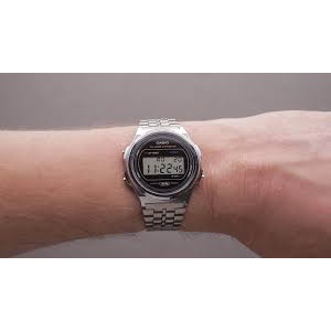 Đồng hồ Casio nam nữ A171WE-1A dây kim loại bill Hàn