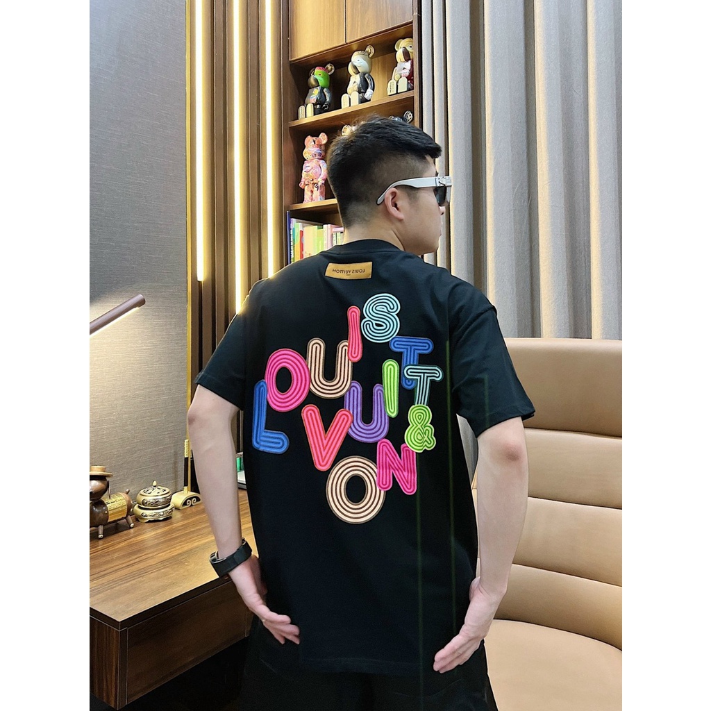 Áo Thun Unisex Tay Lỡ Form Rộng Nam Nữ LV Basic cao cấp chất cotton 100% phông siêu mát 99store