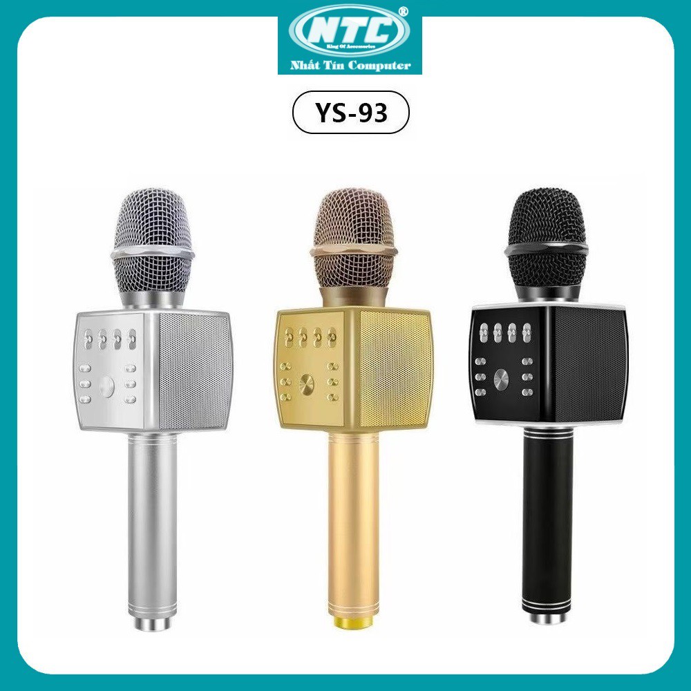 Micro karaoke bluetooth cao cấp SU YOSD YS-93 âm thanh hay kèm bộ thu tín hiệu qua loa rời