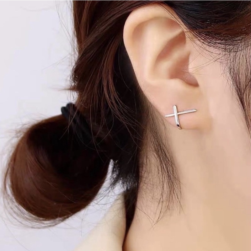 Bông tai nữ Bạc ta , sáng bóng , sang chảnh , giá rẻ - Vàng Bạc Khải Khải