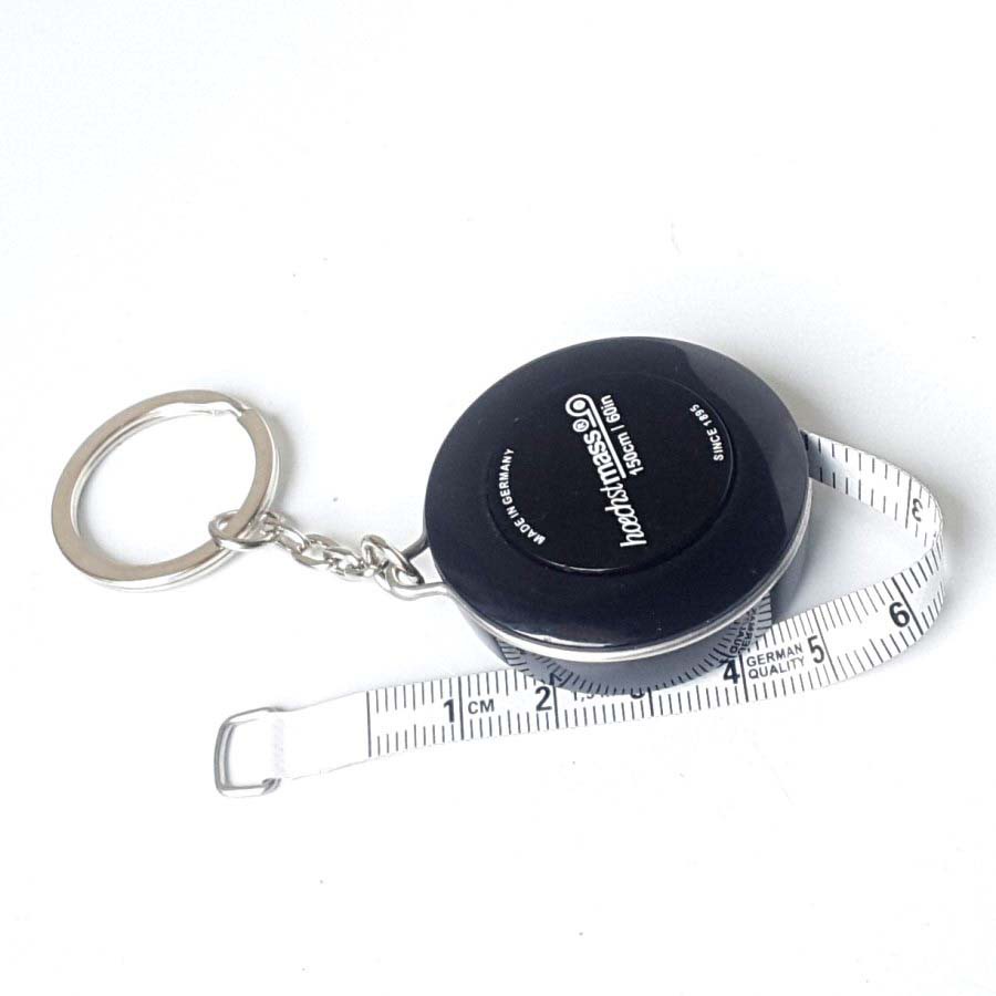Thước dây móc chìa khóa HoechstMass của Đức 150cm (Mầu ngẫu nhiên) nút bấm tự thu dây - Nhỏ gọn, tiện lợi, bền, đẹp