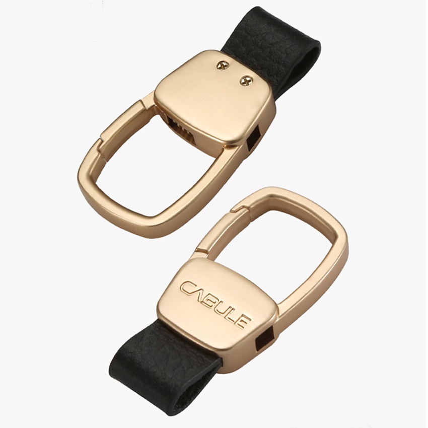 Móc khoá da bò cao cấp Cabule đa năng cho xe ô tô,chất liệu hợp kim,da bò siêu dày,không còn lo lạc mất chìa khoá