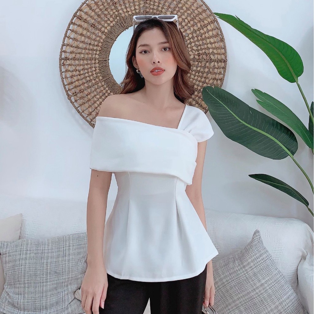 Áo lệch vai thanh lịch sang chảnh nhiều màu