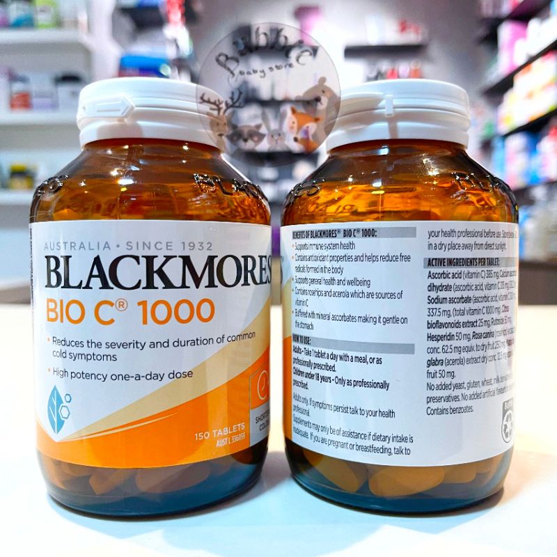 Blackmores Bio C 1000mg 150viên Date 2024