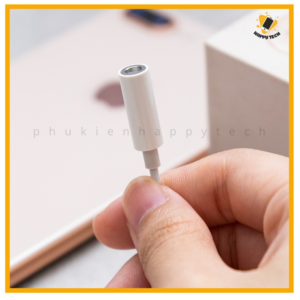 Jack cáp chuyển đổi tai nghe chính hãng zin bóc máy Lightning to 3.5mm hỗ trợ mic đàm thoại