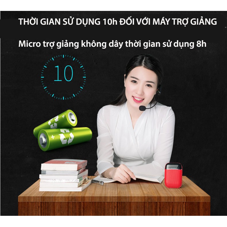 Máy trợ giảng APORO T2 UHF bluetooth ( tặng 1 cục sạc nguồn và 1 túi đựng hãng )