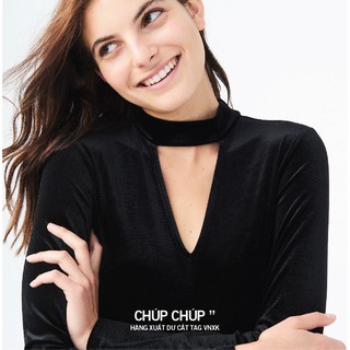Áo nhung choker