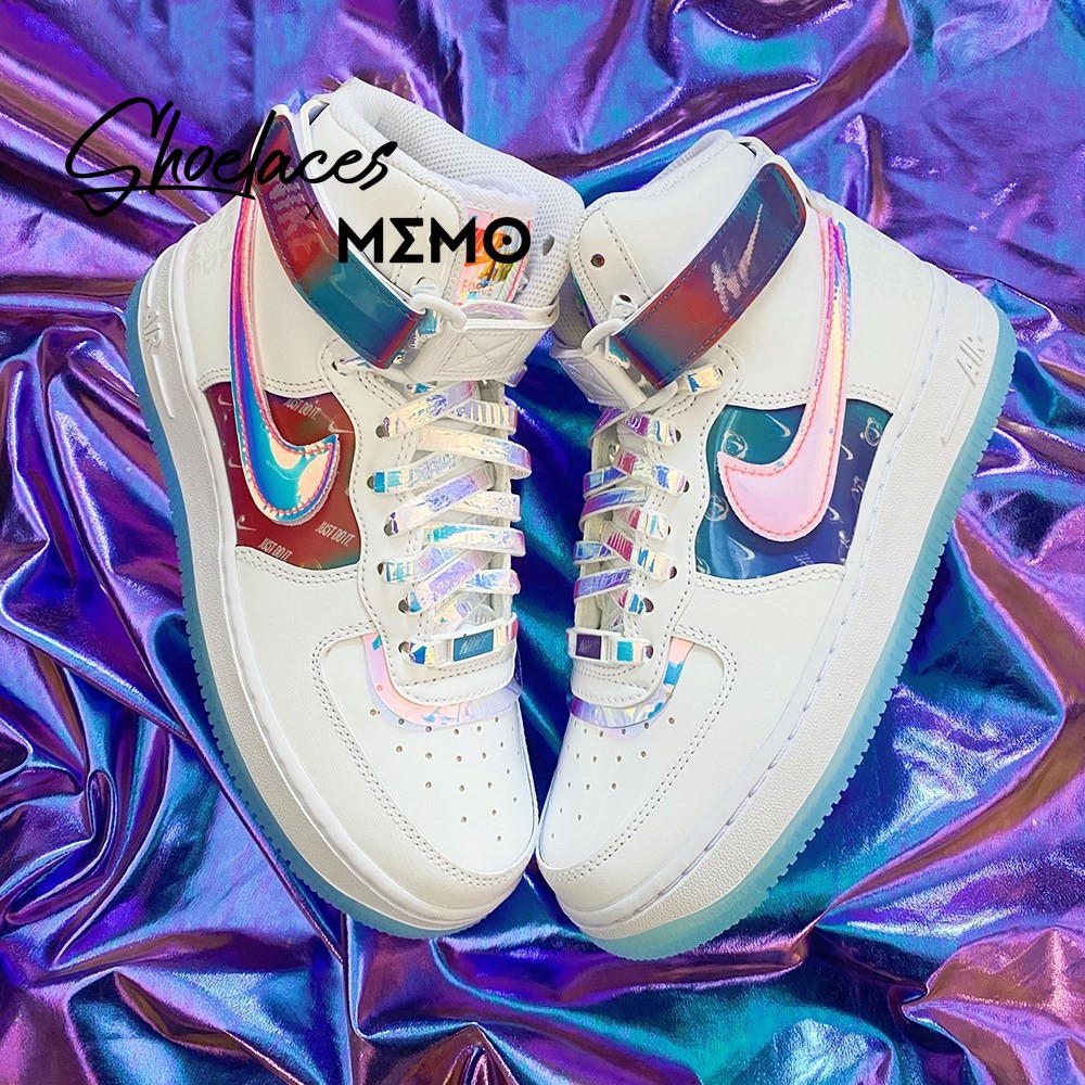 Dây Giày Nike AF1 AJ1 White Hologram Laser