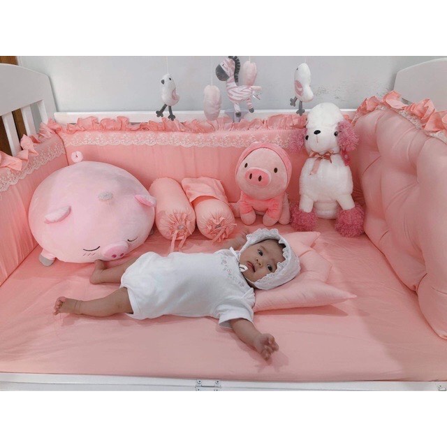 Gối lõm vương miện Royal, chống méo đầu, bẹt đầu, đẹp an toàn cho bé sơ sinh