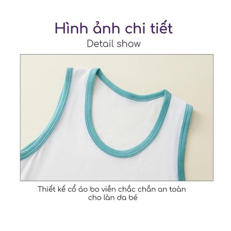 Bộ ba lỗ bé trai bé gái set cotton mềm mịn thấm hút mồ hôi  YAPPY KIDS