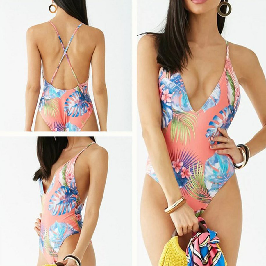 Bộ Đồ Bơi Một Mảnh In Họa Tiết Phong Cách Âu Mỹ Quyến Rũ Dành Cho Nữ | BigBuy360 - bigbuy360.vn