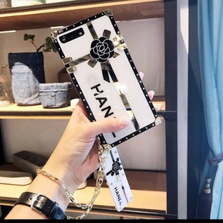 Ốp vuông CHANELL tráng gương siêu đẹp full hộp cho iPhone