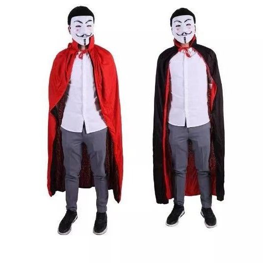 Áo choàng hóa trang Halloween có mũ trùm đầu màu đỏ đen vàng sáng cho nam và nữ | BigBuy360 - bigbuy360.vn