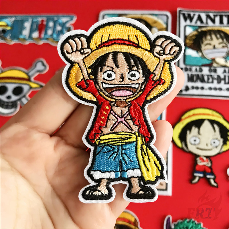 ☸ One Piece：Sailing To The Sea Series 01 - Anime Iron-On Patch ☸ 1Pc Luffy / Chopper / Zoro / Nami / Robin / Law DIY Sew on Iron on Badges Patches