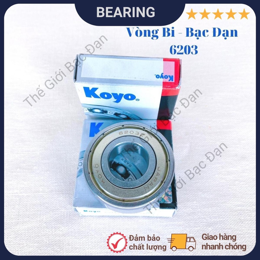 Vòng bi bạc đạn 6200, 6201, 6202, 6203, 6204, 6205, 6206 ZZCM KOYO-hàng đẹp - chất lượng cao -Thế Giới Bạc Đạn