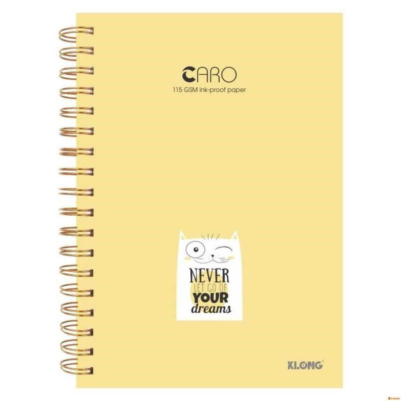 Sổ KLONG Caro lò xo kép B5- 200 trang; MS: 297