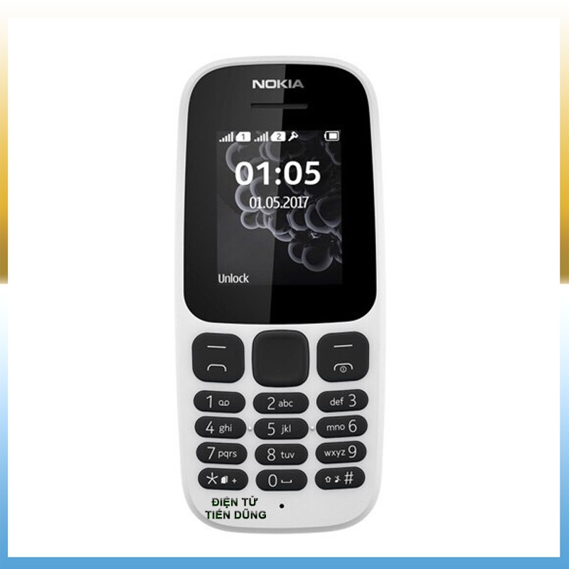 Điện thoại Nokia 105 phân phối chính hãng siêu bền có lựa chọn 1 sim và 2 sim