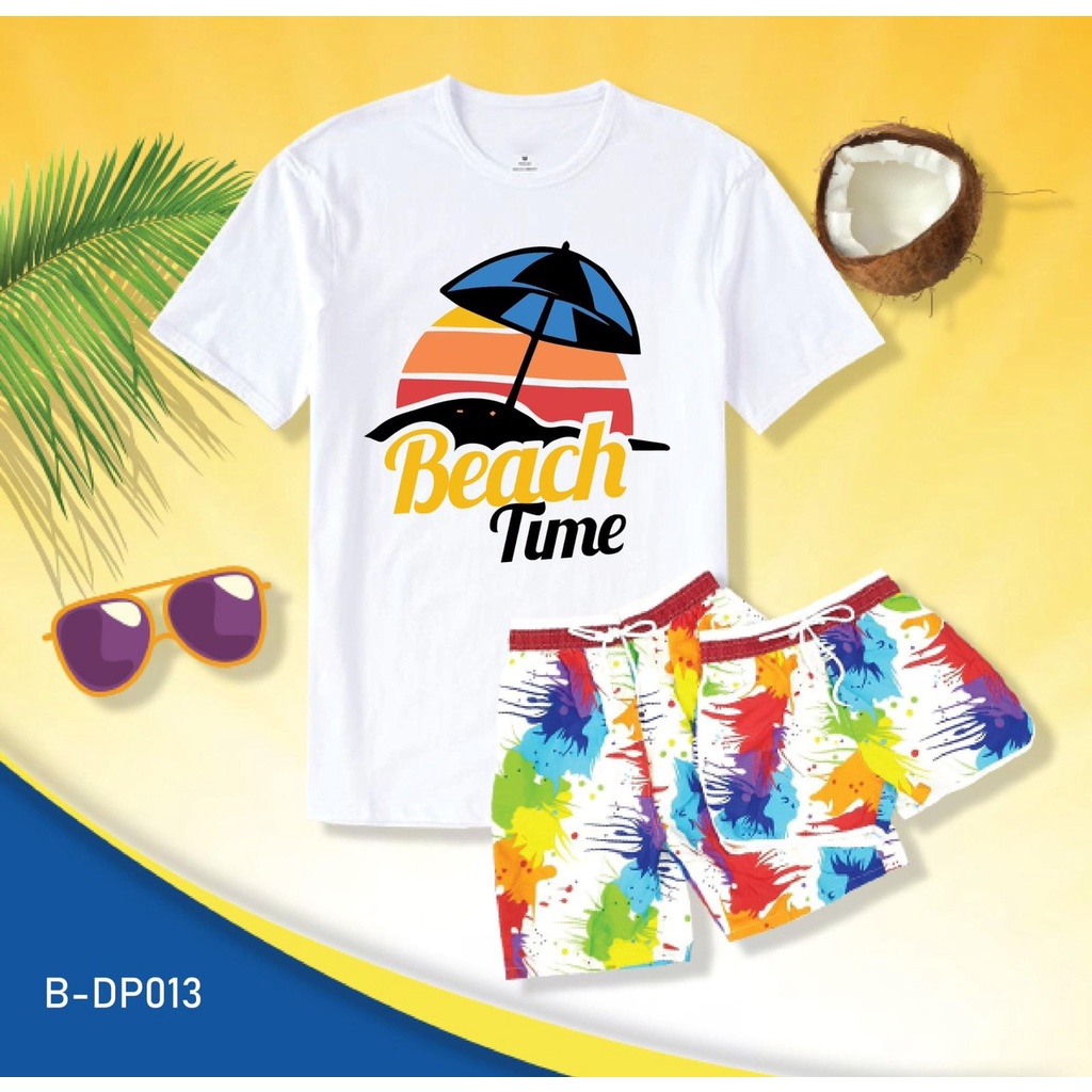Áo thun gia đình 3-4 người du lịch đi biển cotton co giản 4 chiều thoải mái, xinh xắn